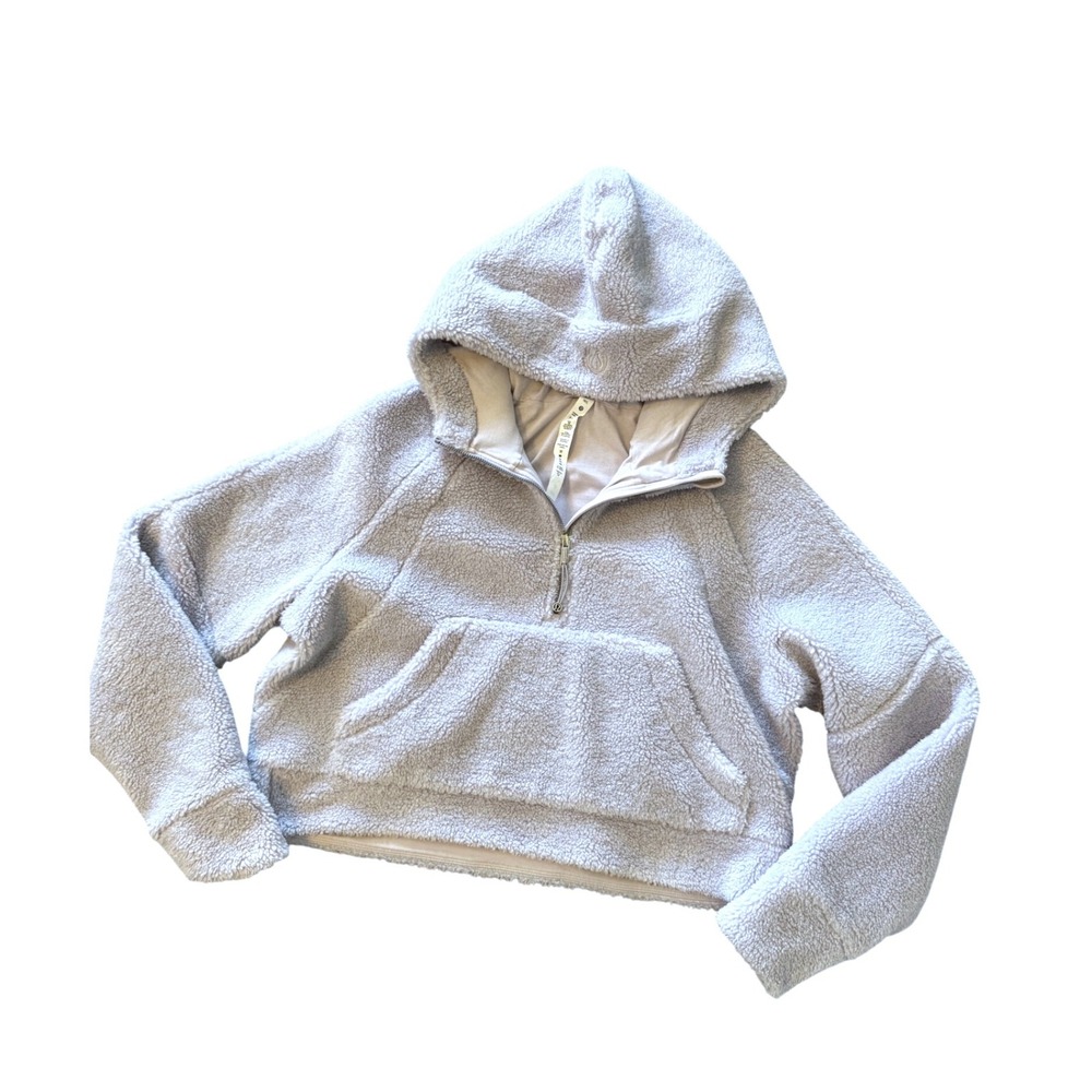Lululemon Scuba Oversized Half-Zip Hoodie Fleece Sherpa Lavender  M/L